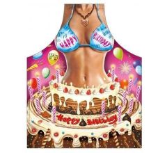 Happy Birthday Vrouw - Sexy Grappig Leuk Schort Keukenschort
