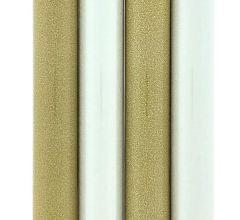 Glitter papier cadeaupapier inpakpapier HO119 - Goud en Zilver - 150 x 70 cm - 4 rollen