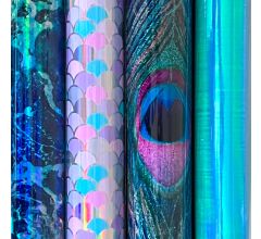 Magic Premium assortiment inpakpapier cadeaupapier met Foliedruk - 150 x 70 cm - 4 Rollen