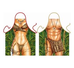 Jungle Tarzan en Jane Sexy Grappig Leuk Schort Keukenschort