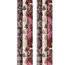 Kerstmis assortiment cadeaupapier - inpakpapier voor Kerst KE123 - 200 x 70 cm - 6 rollen