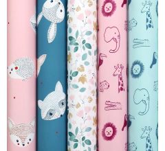 MAURICE assortiment cadeaupapier inpakpapier voor kinderen - 200 x 70 cm - 50 rollen