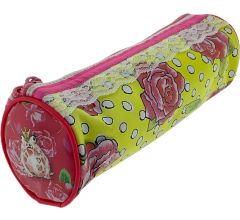 Rozen geel schooletui pennenzak tekenetui - 22 x 8 cm 