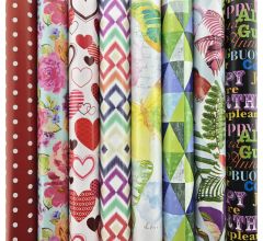 Präsenta Assortiment luxe Cadeaupapier inpakpapier - 200 x 70 cm - 5 rollen