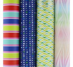 Präsenta 2 assortiment cadeaupapier inpakpapier - 500 x 70 cm - 4 rollen