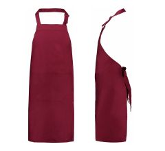 Benza Schort Keukenschort - Bordeaux  - 75 x 85 cm - 10 stuks