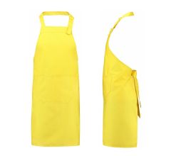 Benza Schort Keukenschort - Geel  - 75 x 85 cm - 10 stuks