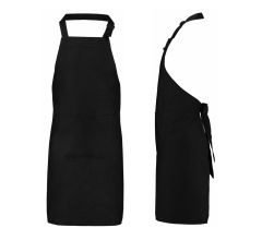 Benza Schort Keukenschort - Zwart  - 75 x 85 cm - 10 stuks