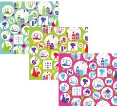 Silhouet 1 Sinterklaaspapier Inpakpapier Cadeaupapier - 200 x 70 cm - 5 rollen