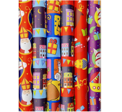 Sinterklaaspapier - 500 x 70 cm - 45 rollen