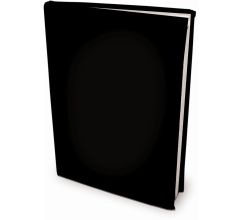 Rekbare boekenkaften A4 - Zwart - 6 stuks